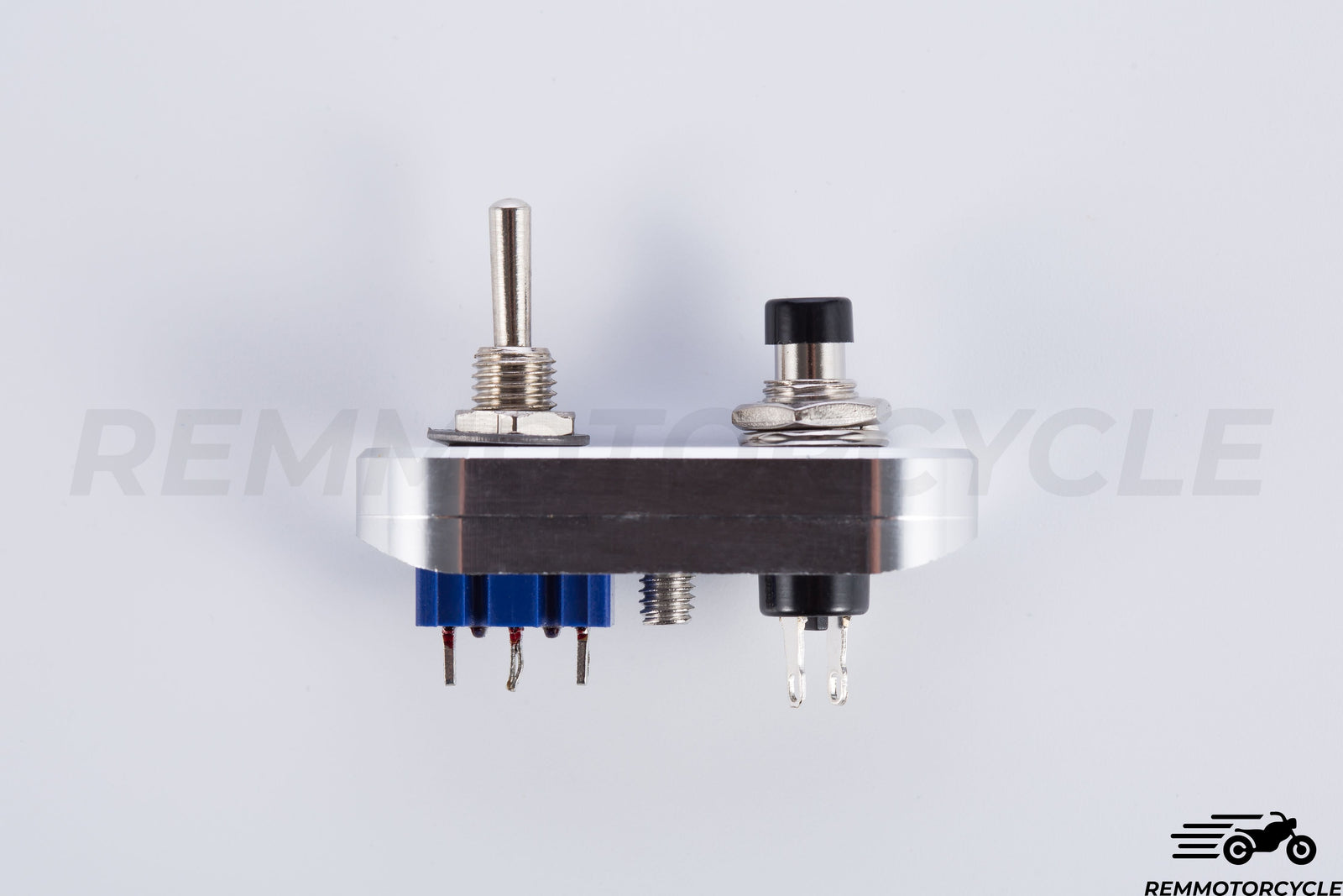 Switch button vintage motorcycle to integrate Chrome or Black Handlebar