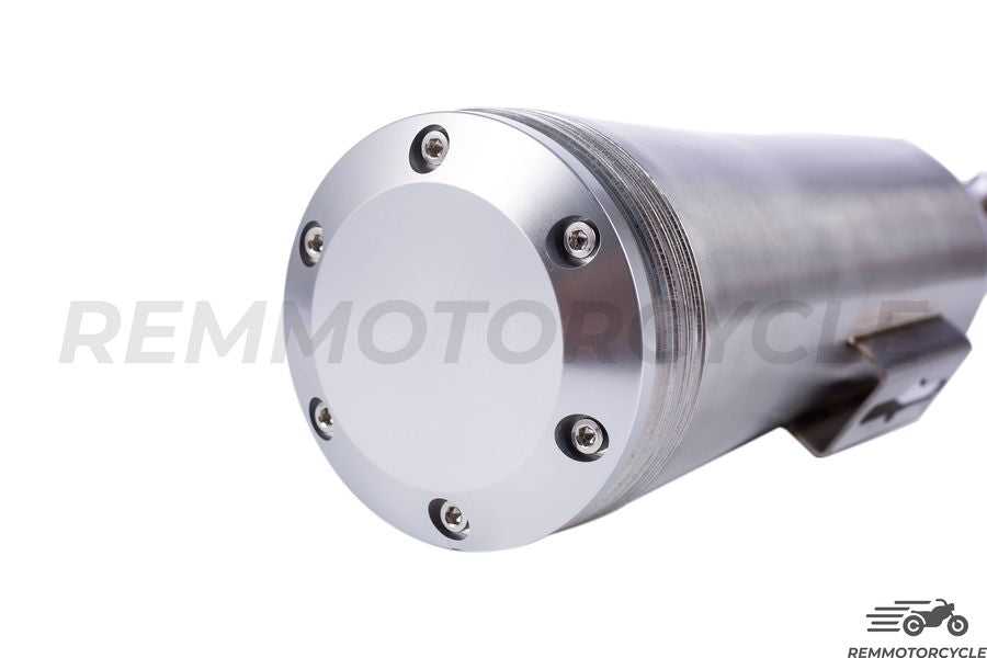 Chrome Exhaust Muffler DISC with Rail Support
