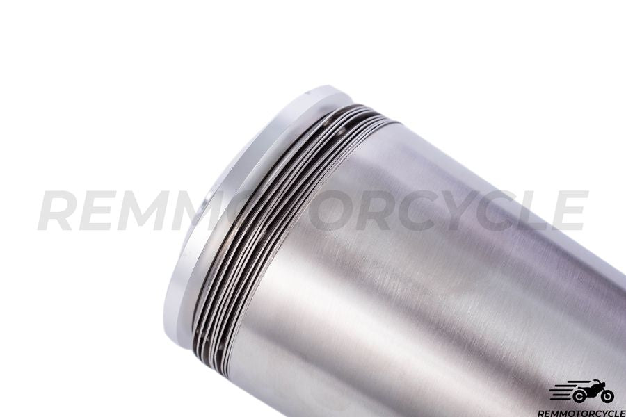 Chrome Exhaust Muffler DISC with Rail Support
