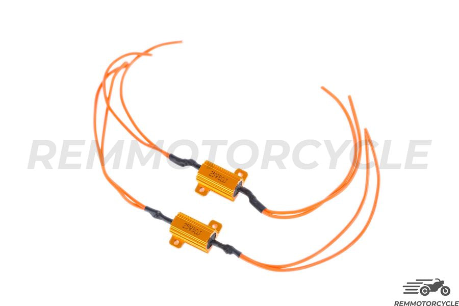Set of 2 resistors for 12V or flashing light