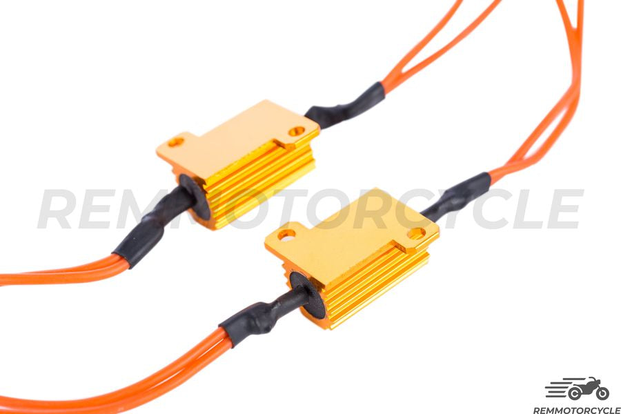 Set of 2 resistors for 12V or flashing light