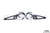 Front Headlight Bracket 25 to 65 mm Black