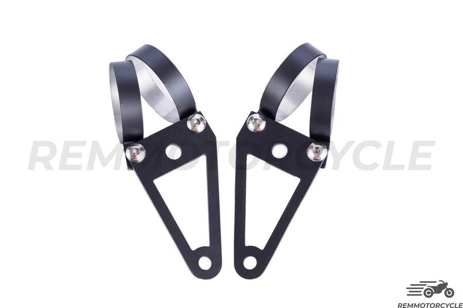 Together Headlight brackets Type 4 to fork 0,98 in - 2.55 in (25 - 65 mm) Chrome or Black