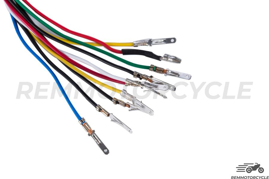 Speedometer Cafe Racer Motorcycle km/h Black Background Black 4 indicators