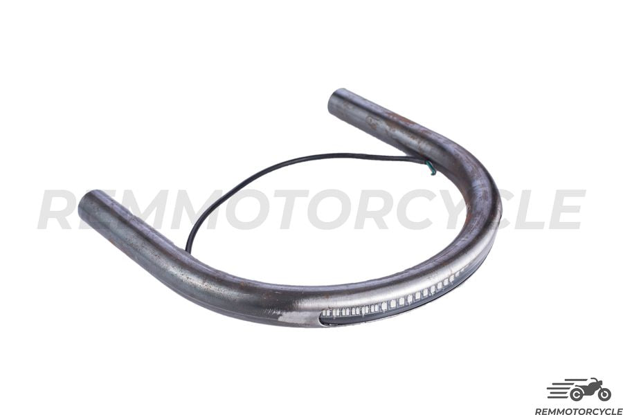 Boucle arriere moto avec Bande LED Intégrée Plate ou Relevée Dia. 25 mm