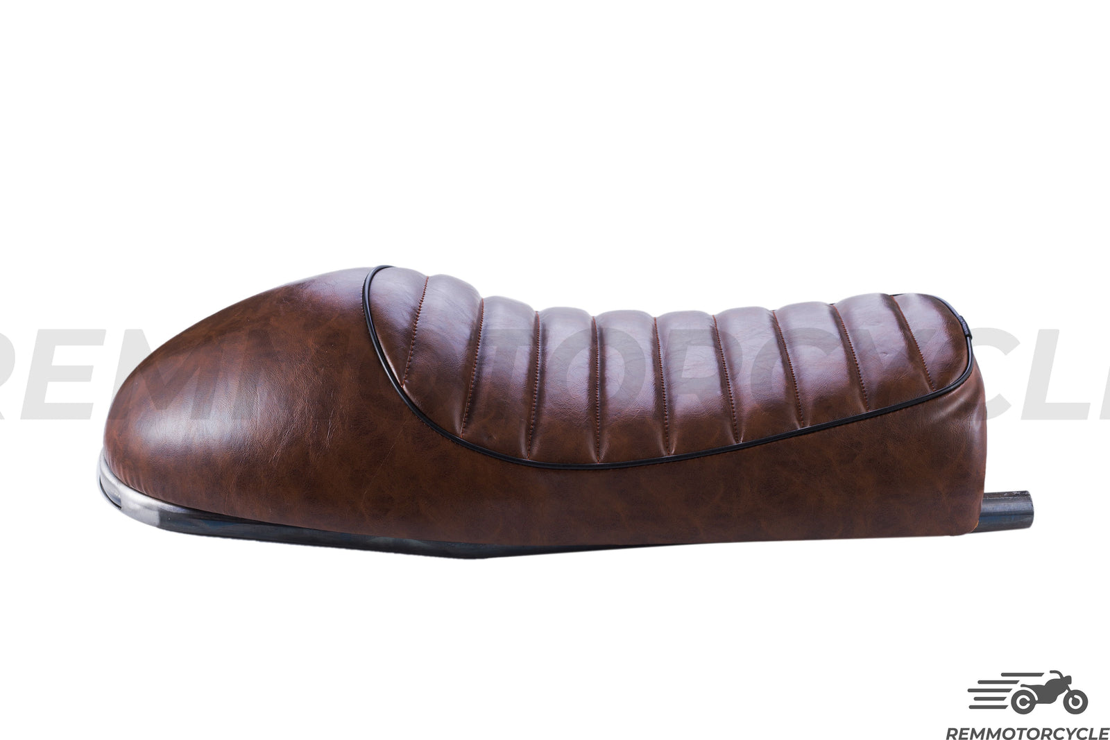 Racing seat brown + long flat buckle + LED