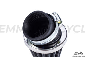Motorcycle Air filter short model 1.1" to 1.97" angled 45° or 90