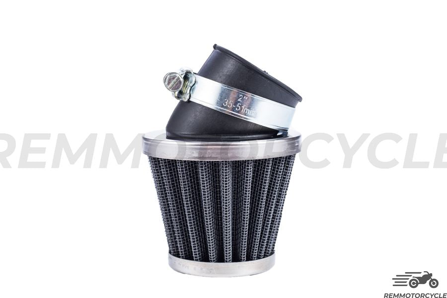 Motorcycle Air filter short model 1.1" to 1.97" angled 45° or 90