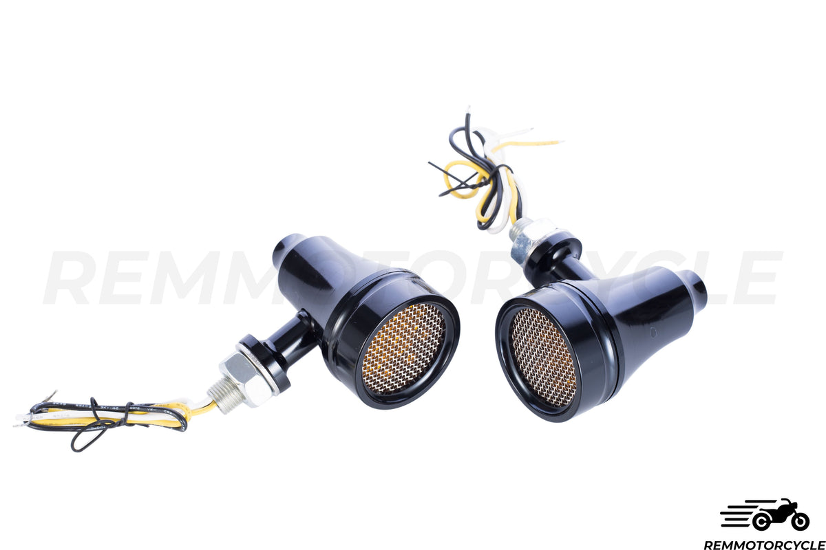 Pair of CNC Indicators Grid Black, Chrome or brass