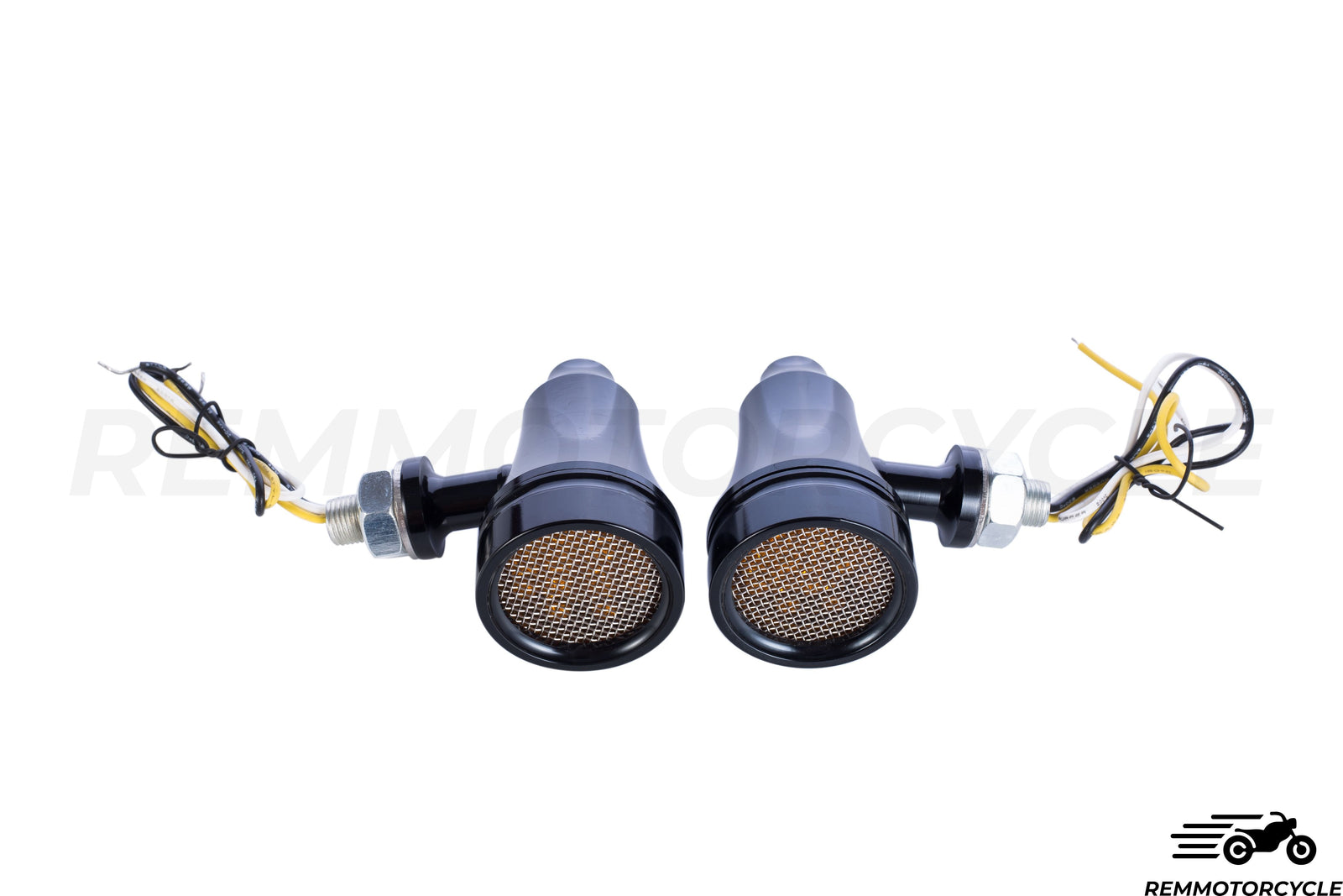Pair of CNC Indicators Grid Black, Chrome or brass