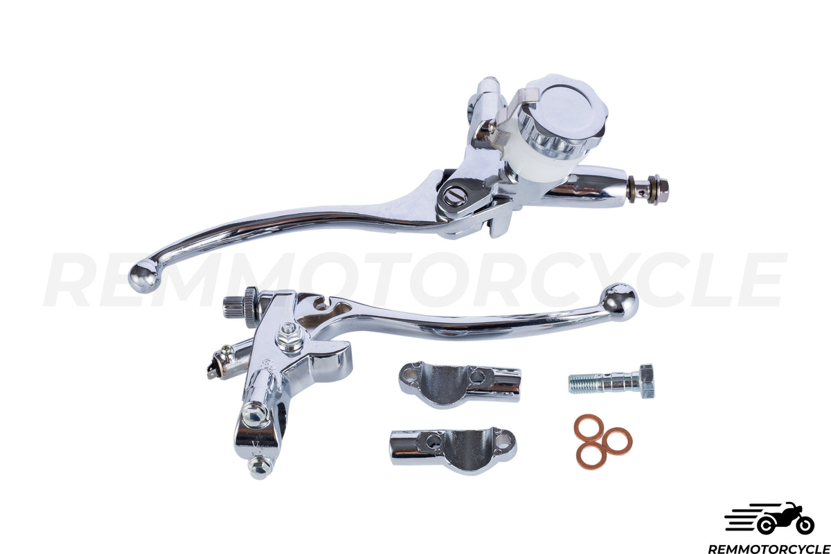 Motorcycle Brake lever and clutch lever Chrome 7/8"