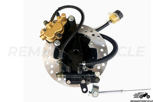 Kit rear drum brake disc brake processing in 4.33 in to 5.11 in (11 to 13 cm) diameter