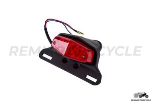 Rear light Bratstyle Black Red Approved
