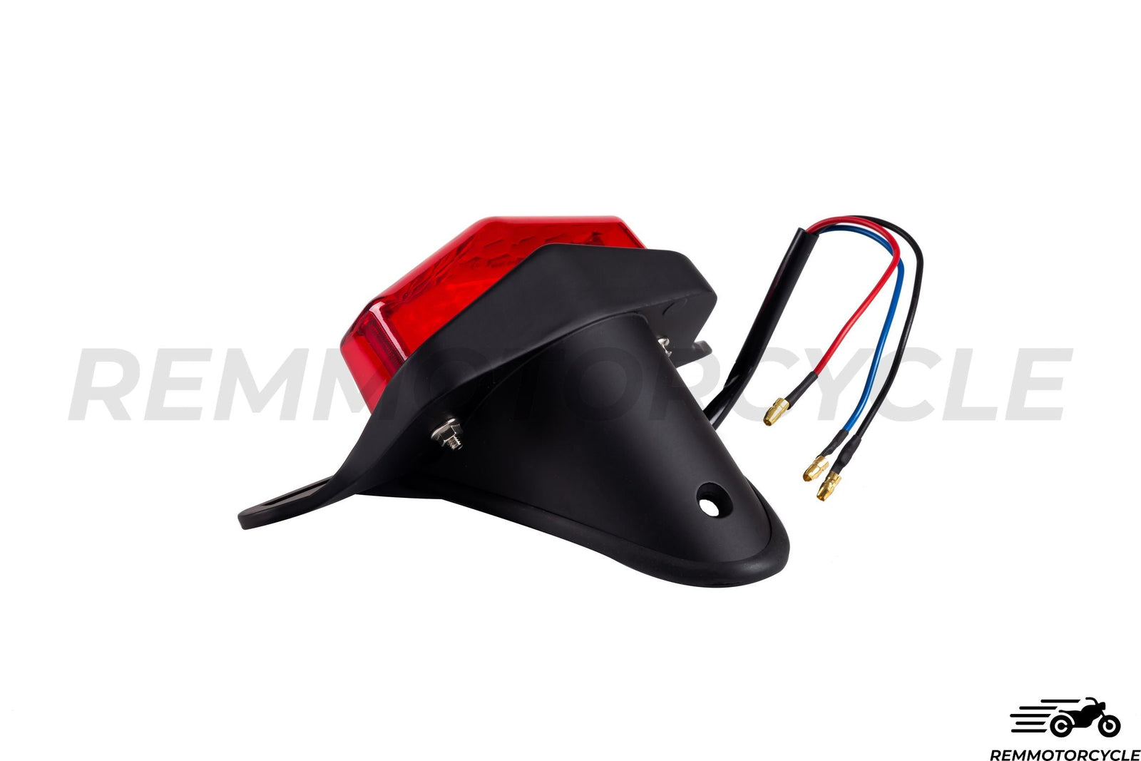 Rear light Bratstyle Black Red Approved