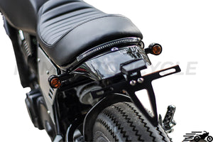 Rear fender black with plate holder