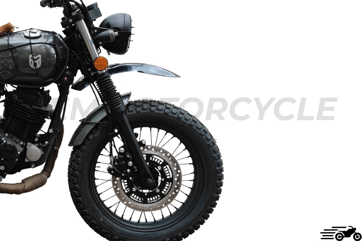 Scrambler Motorcycle aluminium fender with bracket