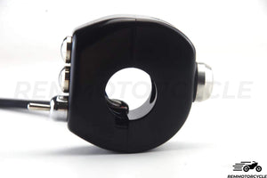 Switch control CNC 3 buttons + turn signal switch Black or Silver