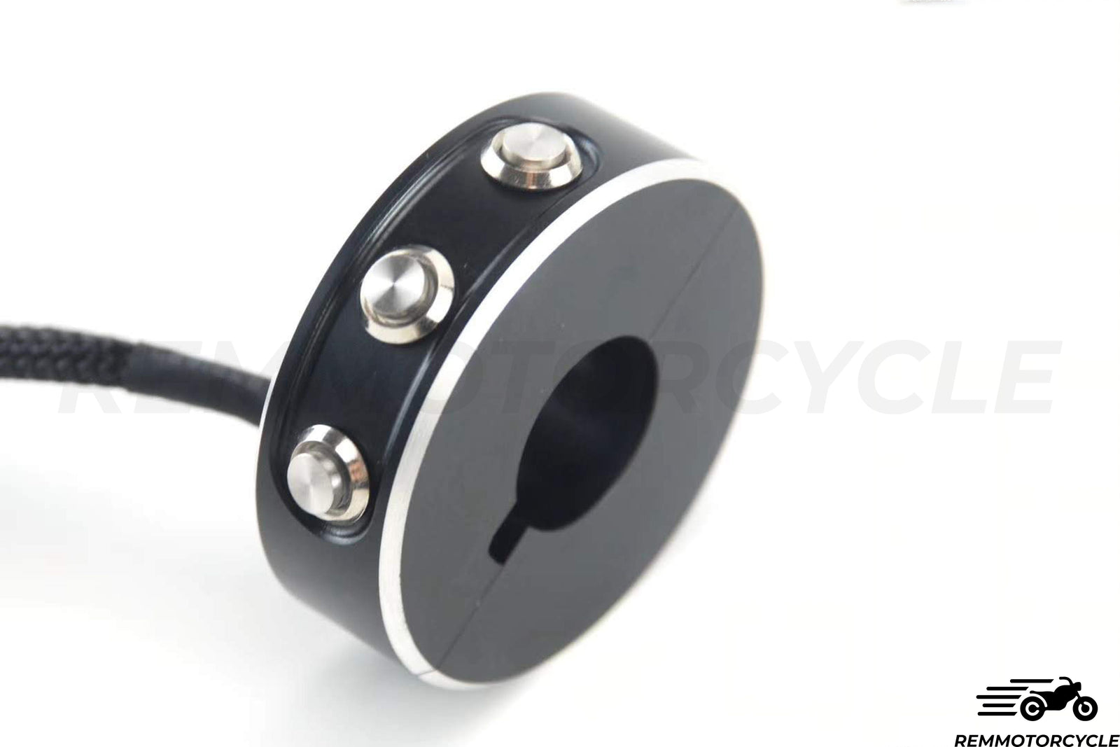 Commodo moto 3 boutons SNAP noir