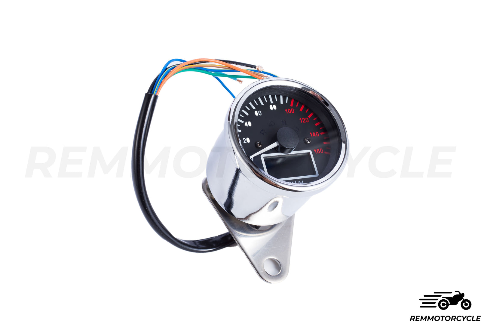 DIGITAL Speedometer Motorcycle MPH Classic Chrome or Black