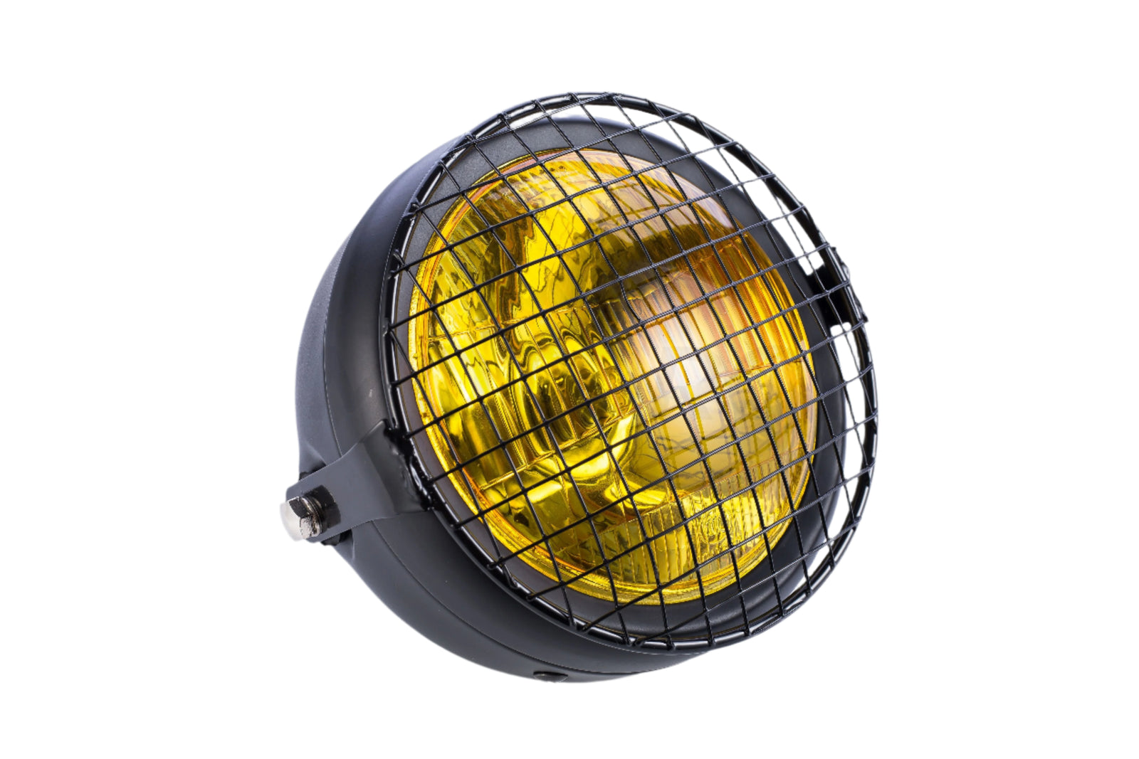 Headlight Vintage Yellow Scrambler with grid