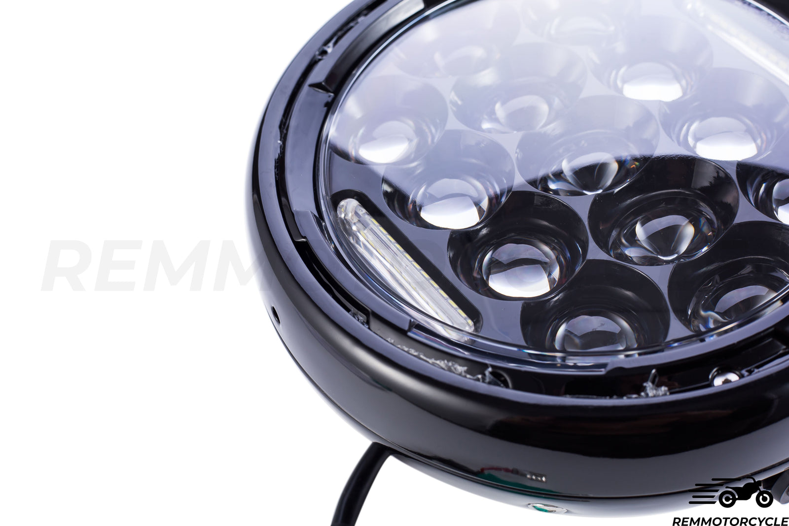 Headlight Multi DRL 7 inch 75W 6500K thin Hull