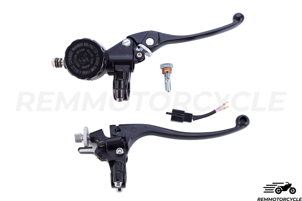 SECOND HAND Motorcycle brake + Clutch Lever 1&quot; Black