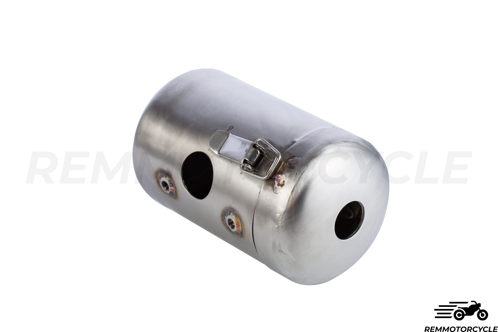 Boite batterie moto Ronde en aluminium - Remmotorcycle