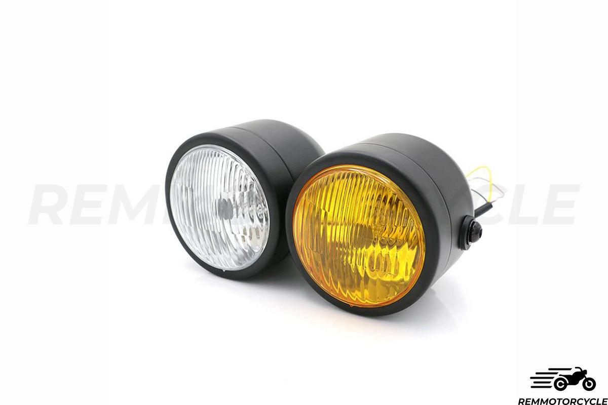 Double headlight optical White / Yellow