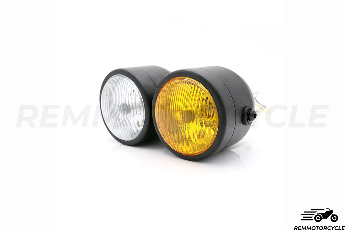 Double headlight optical White / Yellow