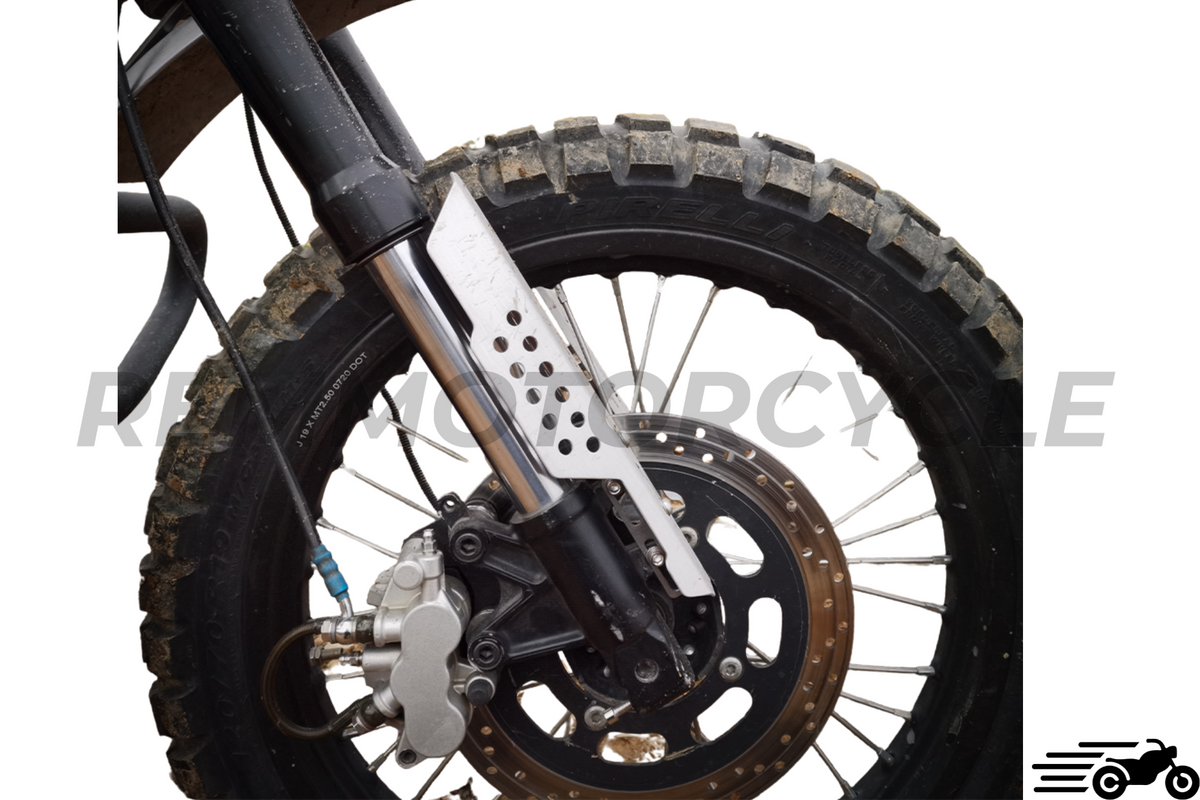 Universal aluminum motorcycle fork guard