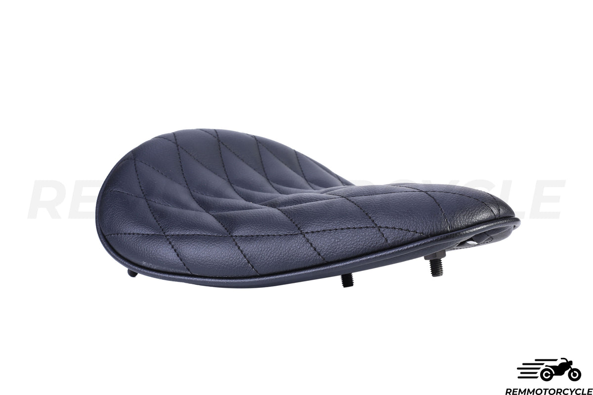Black Diamond Leather Bobber/Chopper Seat